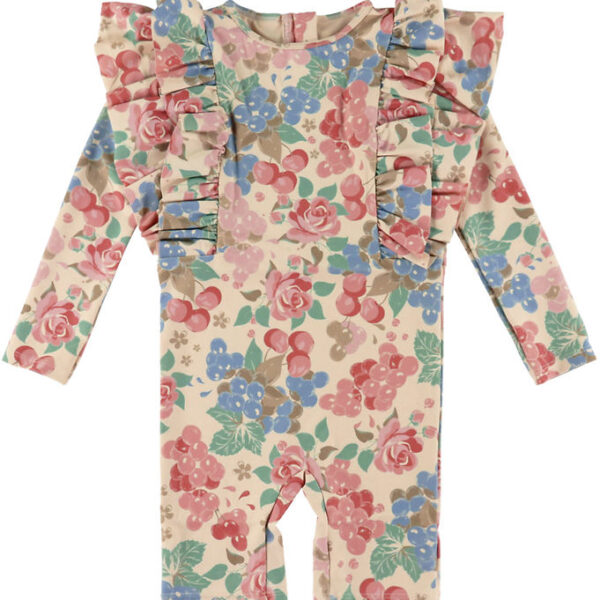 Konges Sløjd Badeheldragt - UV40+ - Manuca Frill - Bloomiegrape