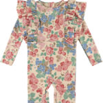 Konges Sløjd Badeheldragt - UV40+ - Manuca Frill - Bloomiegrape