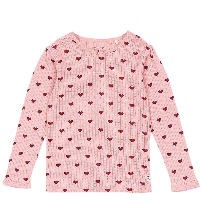 Konges Sløjd Bluse - Minnie - Amour Rouge m. Hulmønster
