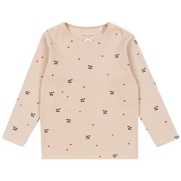 Konges Sløjd Bluse - Rib - Ella - Cherry Coeur Blush