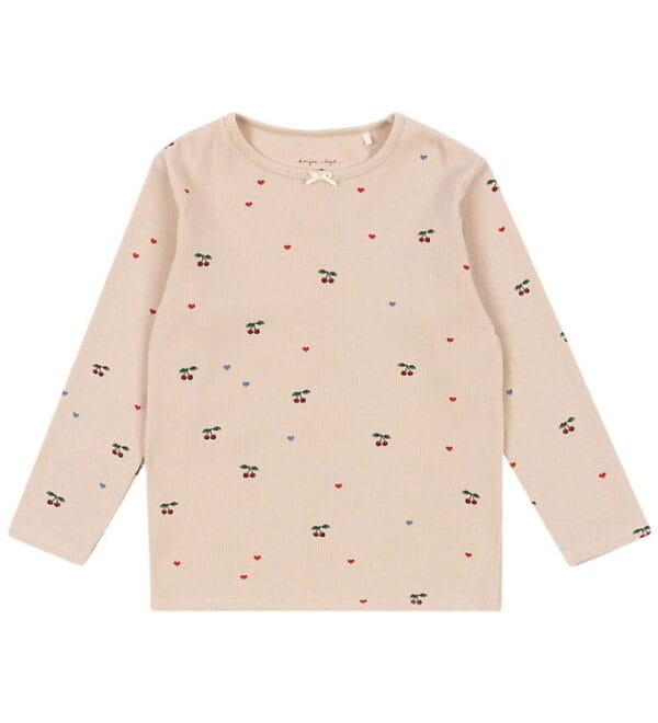 Konges Sløjd Bluse - Rib - Ella - Cherry Coeur Blush