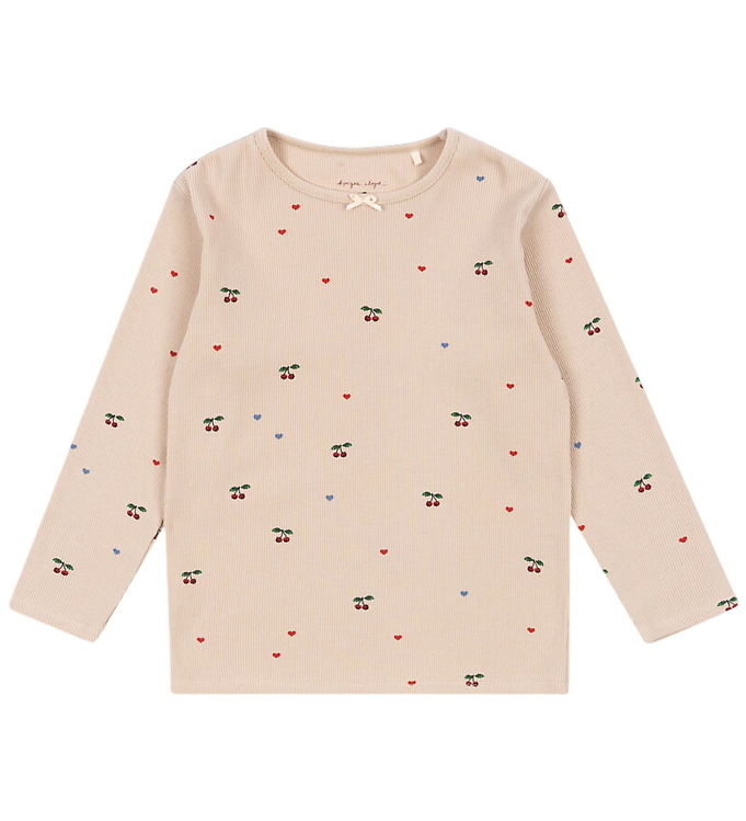 Konges Sløjd Bluse - Rib - Ella - Cherry Coeur Blush