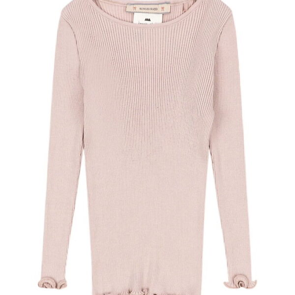 Konges Sløjd Bluse - Rib - Kara - Silke - Pale Blush Konges Sløjd Bluse - Rib - Kara - Silke - Pale Blush