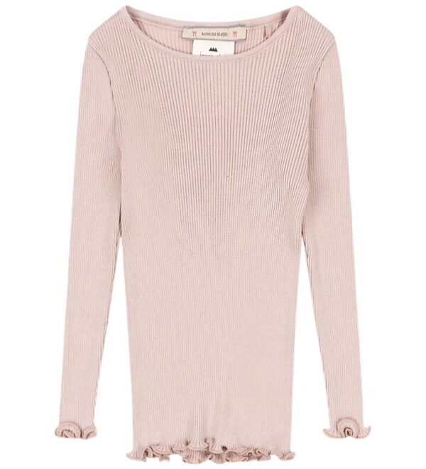 Konges Sløjd Bluse - Rib - Kara - Silke - Pale Blush