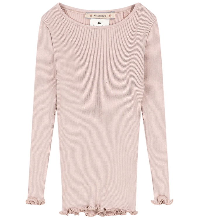 Konges Sløjd Bluse - Rib - Kara - Silke - Pale Blush