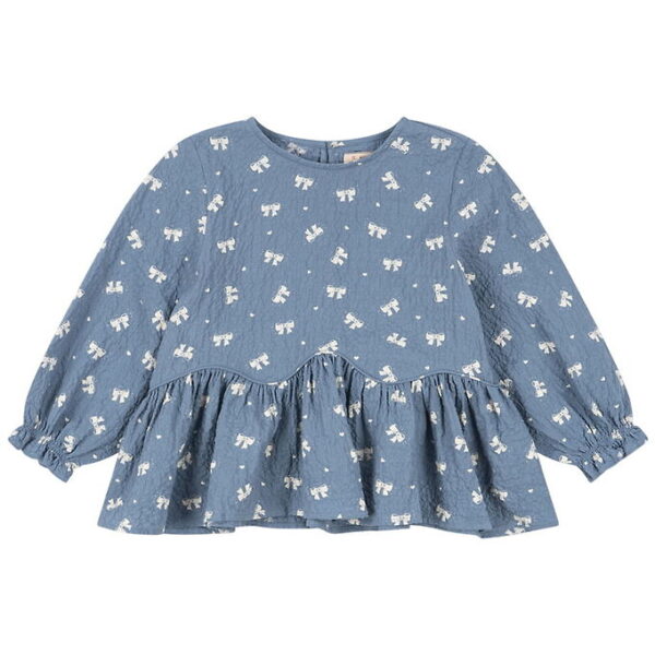 Konges Sløjd Bluse - Vida - Boucle Blue