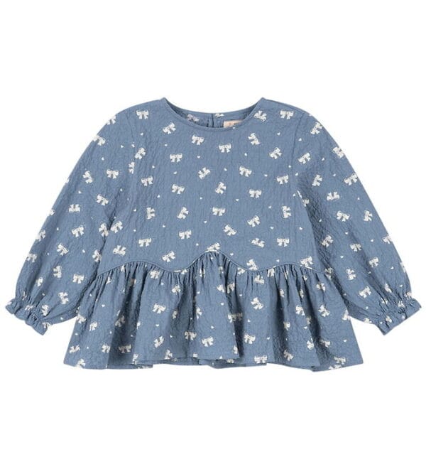 Konges Sløjd Bluse - Vida - Boucle Blue