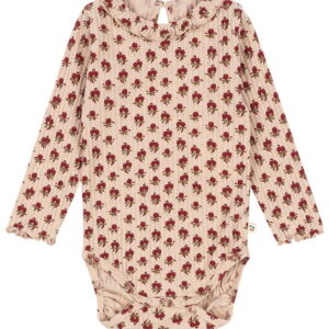 Konges Sløjd Body l/æ - Rib - Nia - Ruby Rose m. Hulmønster