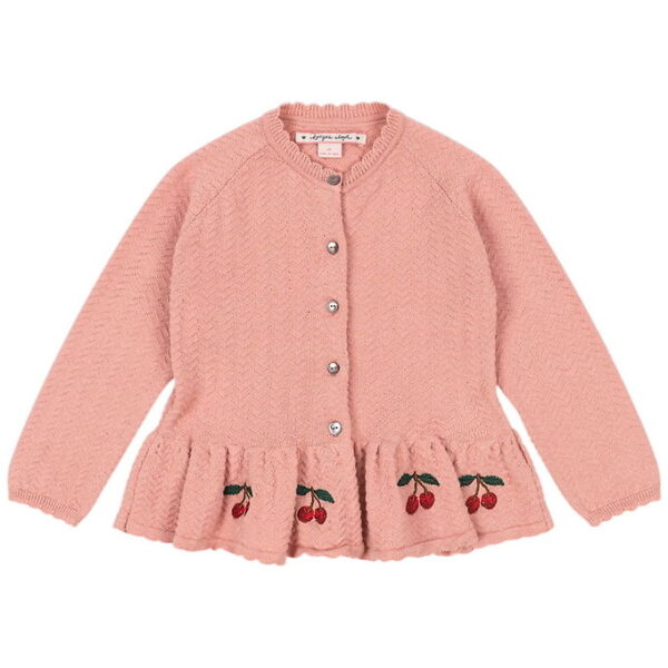 Konges Sløjd Cardigan - Strik - Cypres - Rosette Konges Sløjd Cardigan - Strik - Cypres - Rosette