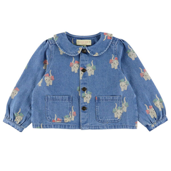 Konges Sløjd Denimjakke - Magot - Bow Kitty Denim Konges Sløjd Denimjakke - Magot - Bow Kitty Denim