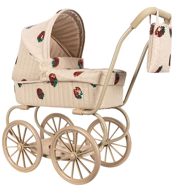 Konges Sløjd Dukkebarnevogn - Minnie - Strawberry Konges Sløjd Dukkebarnevogn - Minnie - Strawberry