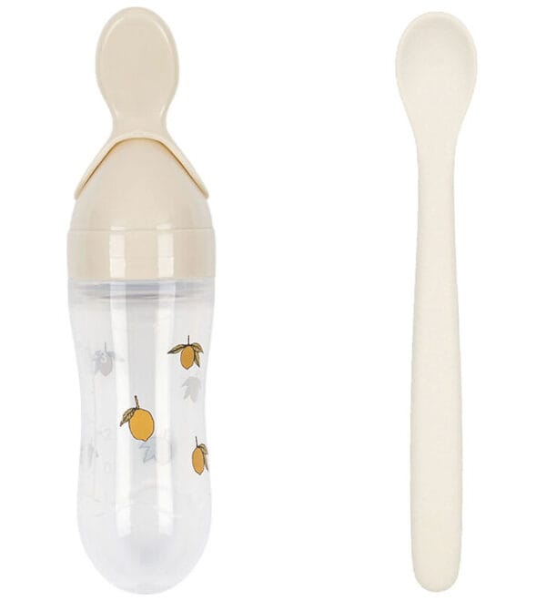 Konges Sløjd Food Feeder m. Flaske/ske - Lemon