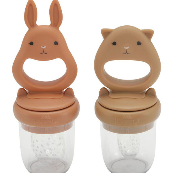 Konges Sløjd Food Feedere - 2-pak - Almond/Terracotta