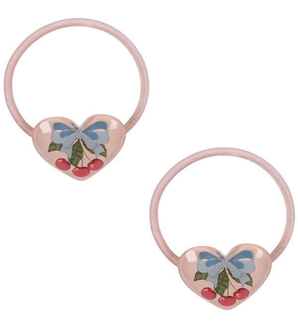 Konges Sløjd Hårelastikker - 2-pak - Vilma - Amarena