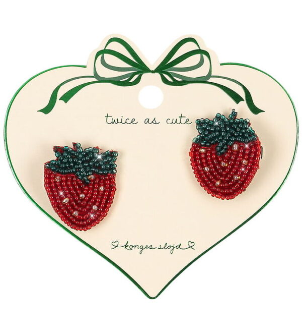 Konges Sløjd Hårspænder - 2-pak - Strawberry