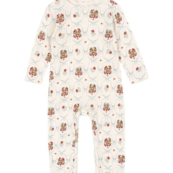 Konges Sløjd Heldragt - Rib - Minnie - Puppy m. Hulmønster