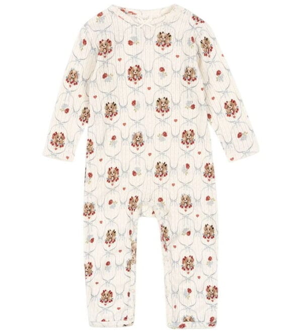 Konges Sløjd Heldragt - Rib - Minnie - Puppy m. Hulmønster