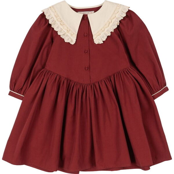 Konges Sløjd Kjole - Coeur Collar - Red Dahlia