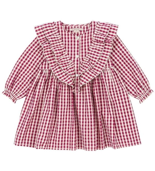 Konges Sløjd Kjole - Kim - Sangria/Butter Check