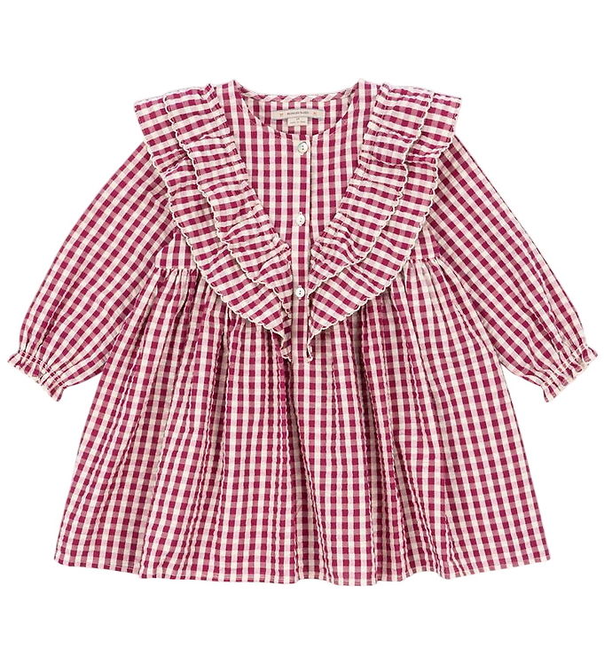 Konges Sløjd Kjole - Kim - Sangria/Butter Check