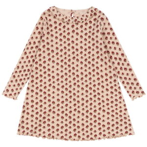 Konges Sløjd Kjole - Rib - Nia - Ruby Rose m. Hulmønster