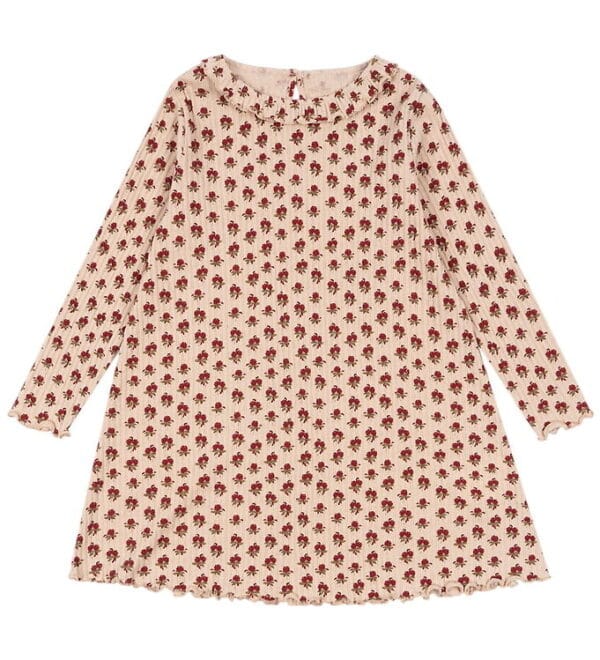 Konges Sløjd Kjole - Rib - Nia - Ruby Rose m. Hulmønster