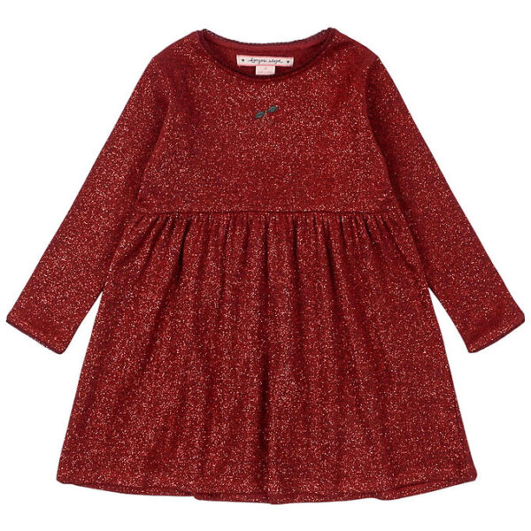 Konges Sløjd Kjole - Roli - Red Dahlia m. Glimmer