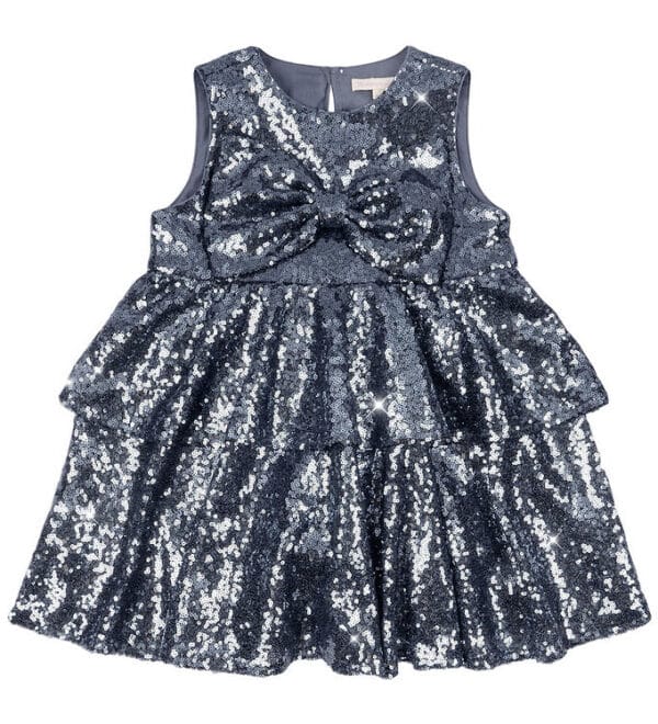 Konges Sløjd Kjole - Rosie - Bel Air Blue m. Pailletter