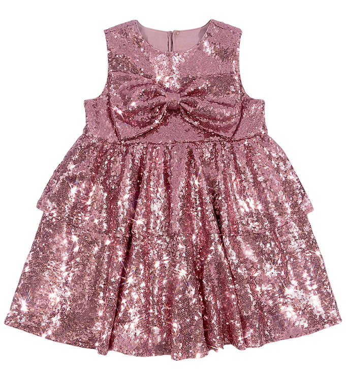 Konges Sløjd Kjole - Rosie - Mellow Rose m. Pailletter