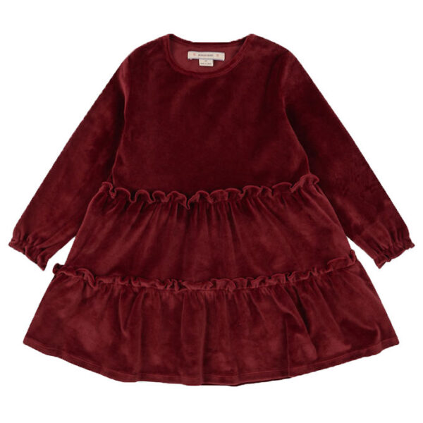 Konges Sløjd Kjole - Velour - Jingle Dress - Red Dahlia
