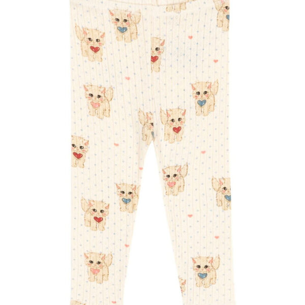 Konges Sløjd Leggings - Minnie - Miao Amore m. Hulmønster Konges Sløjd Leggings - Minnie - Miao Amore m. Hulmønster