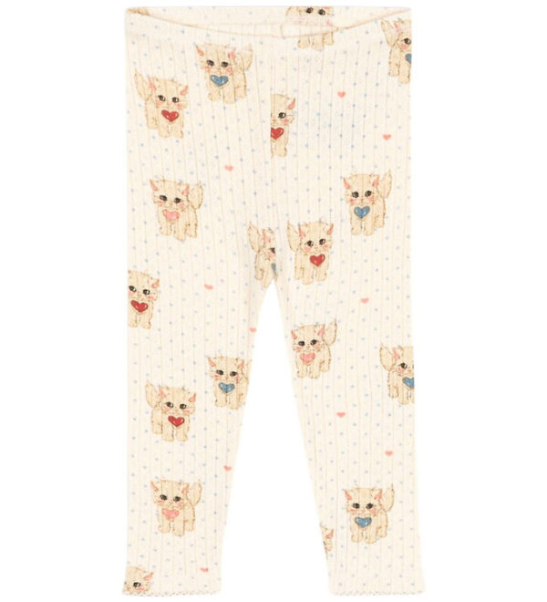 Konges Sløjd Leggings - Minnie - Miao Amore m. Hulmønster Konges Sløjd Leggings - Minnie - Miao Amore m. Hulmønster
