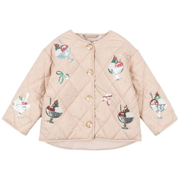 Konges Sløjd Overgangsjakke - Flora Sequin - Gelato