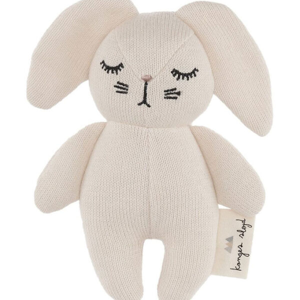 Konges Sløjd Rangle - Mini Rabbit - Offwhite