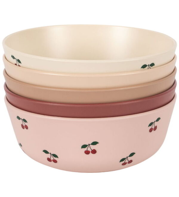 Konges Sløjd Skåle - 5-pak - Cherry Mix Konges Sløjd Skåle - 5-pak - Cherry Mix