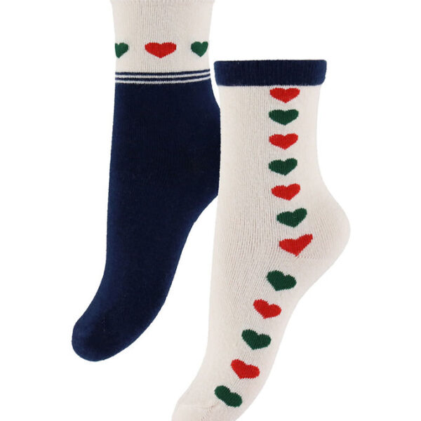 Konges Sløjd Strømper - 2-pak - Heart Mix