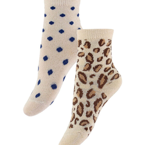 Konges Sløjd Strømper - 2-pak - Leo/Dot m. Glimmer