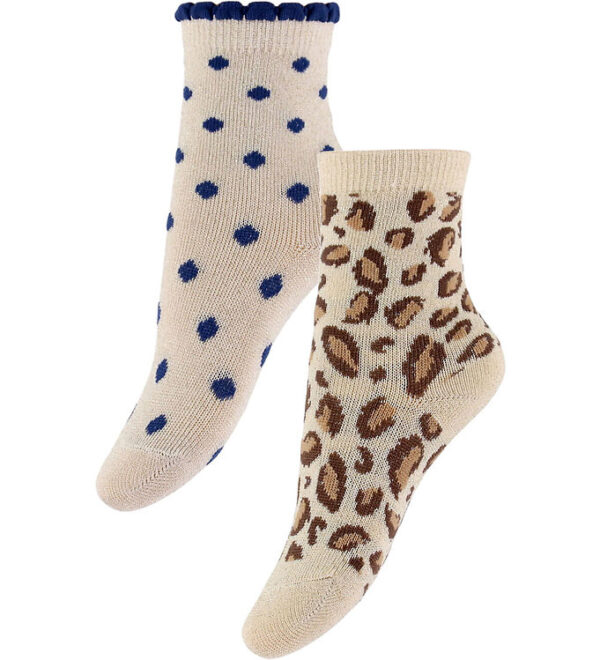 Konges Sløjd Strømper - 2-pak - Leo/Dot m. Glimmer Konges Sløjd Strømper - 2-pak - Leo/Dot m. Glimmer