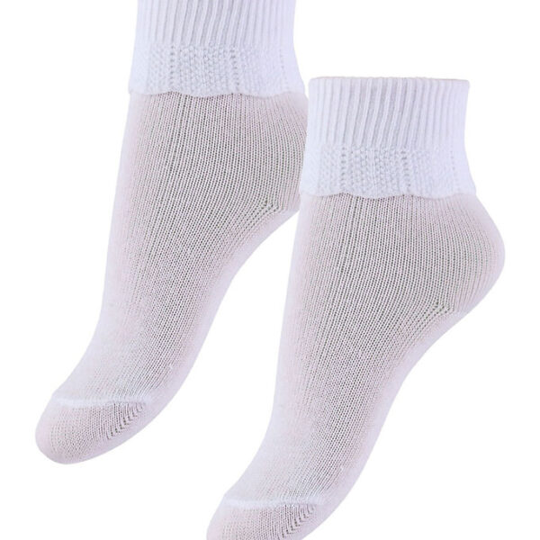 Konges Sløjd Strømper - 2-pak - Optic White m. Flæser Konges Sløjd Strømper - 2-pak - Optic White m. Flæser