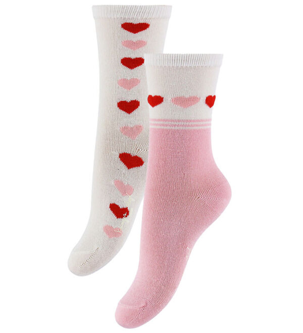 Konges Sløjd Strømper - Bambus - 2-pak - Heart Konges Sløjd Strømper - Bambus - 2-pak - Heart