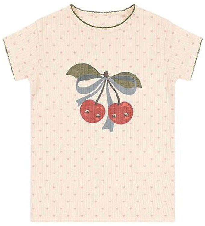 Konges Sløjd T-shirt - Hulmønster - Minnie - Minnie Coeur