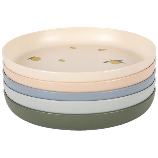 Konges Sløjd Tallerkener - 5-Pak - Lemon Mix Konges Sløjd Tallerkener - 5-Pak - Lemon Mix