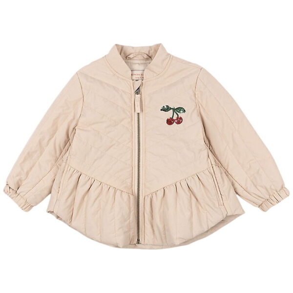 Konges Sløjd Termojakke - Juna - Smoke Gray m. Kirsebær