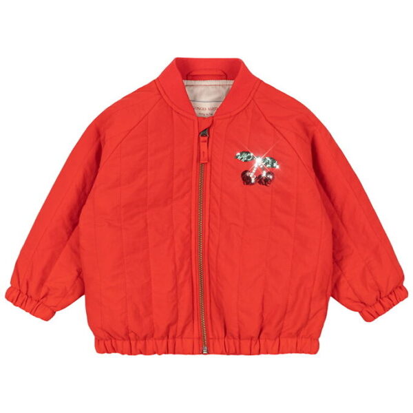 Konges Sløjd Termojakke - Juno Bomber - Fiery Red m. Kirsebær Konges Sløjd Termojakke - Juno Bomber - Fiery Red m. Kirsebær