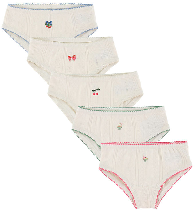 Konges Sløjd Trusser - 5-pak - Minna - Antique White