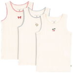 Konges Sløjd Undertrøjer - Hulmønster - 3-pak - Minna - Antique