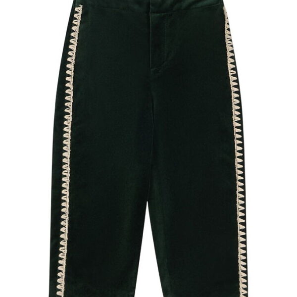 Konges Sløjd Velourbukser - Rocky - Dark Green