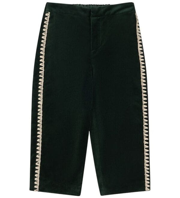 Konges Sløjd Velourbukser - Rocky - Dark Green