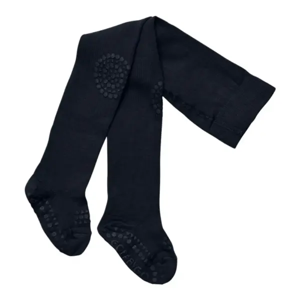 Kravle Strømpebukser Bambus - Navy blue - 12-18M