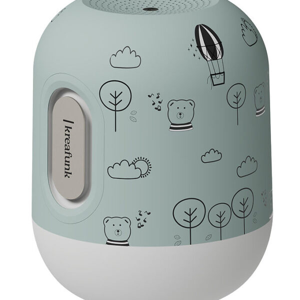 Kreafunk Højtaler m. Lampe - Bluetooth - Glowie - 12,5x15,8 cm -